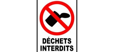 Déchets à ne pas jeter